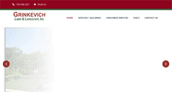 Desktop Screenshot of grinkevichlawnandlandscape.com